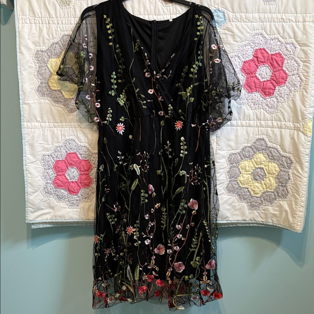 SHEIN Beautiful and Colorful Dress, Sz 4X.